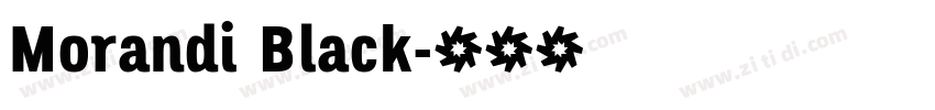 Morandi Black字体转换
